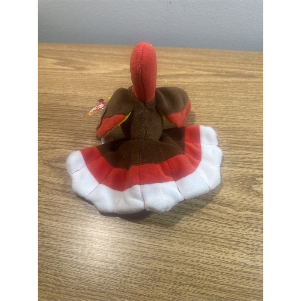 Ty Beanie Babies - Gobbles the Turkey w/Tag Thanksgiving - Picture 5 of 8